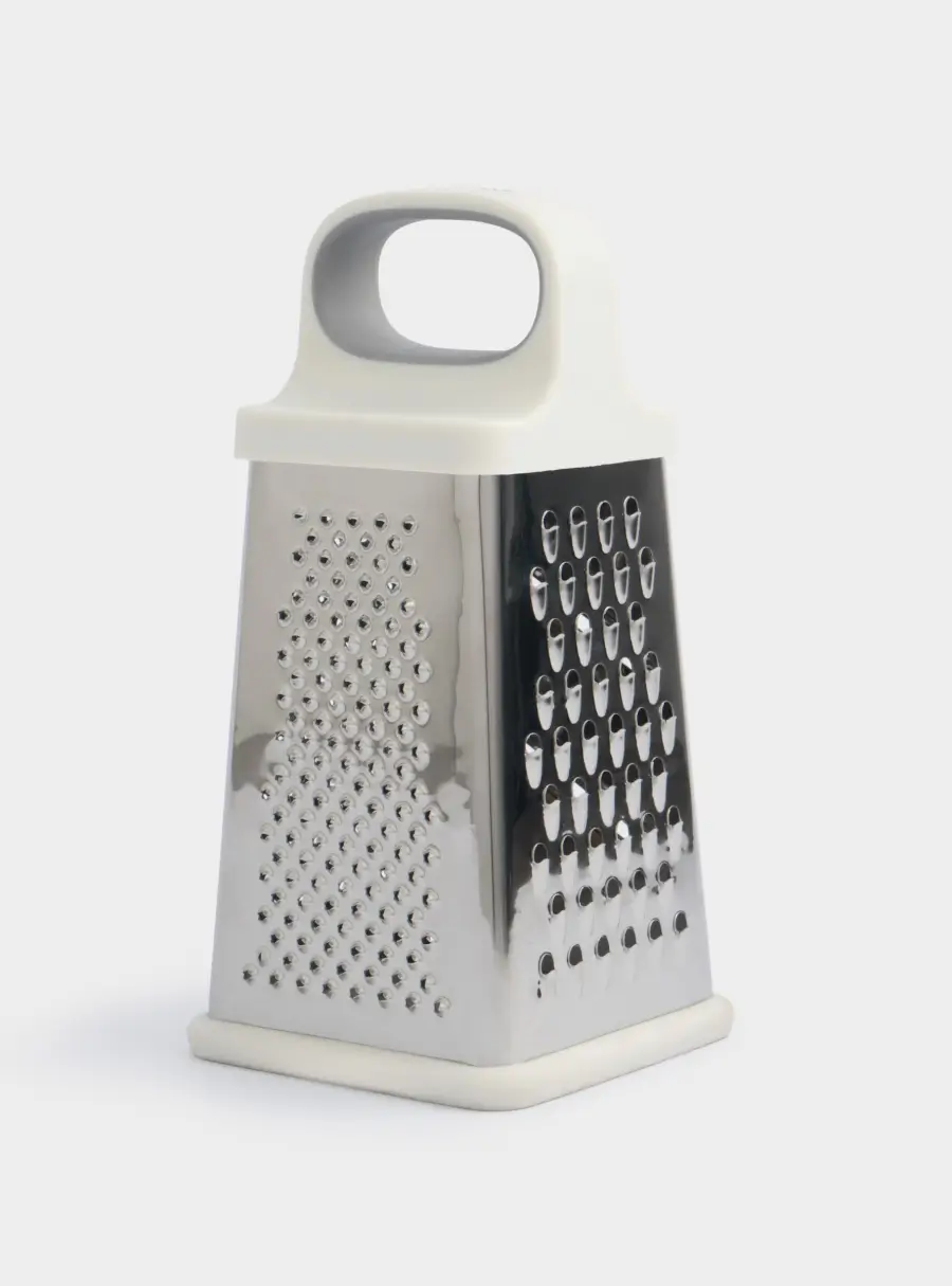 Терка, 21 см, четырехгранная, сталь/пластик, серо-бежевая, Universal ,image-0