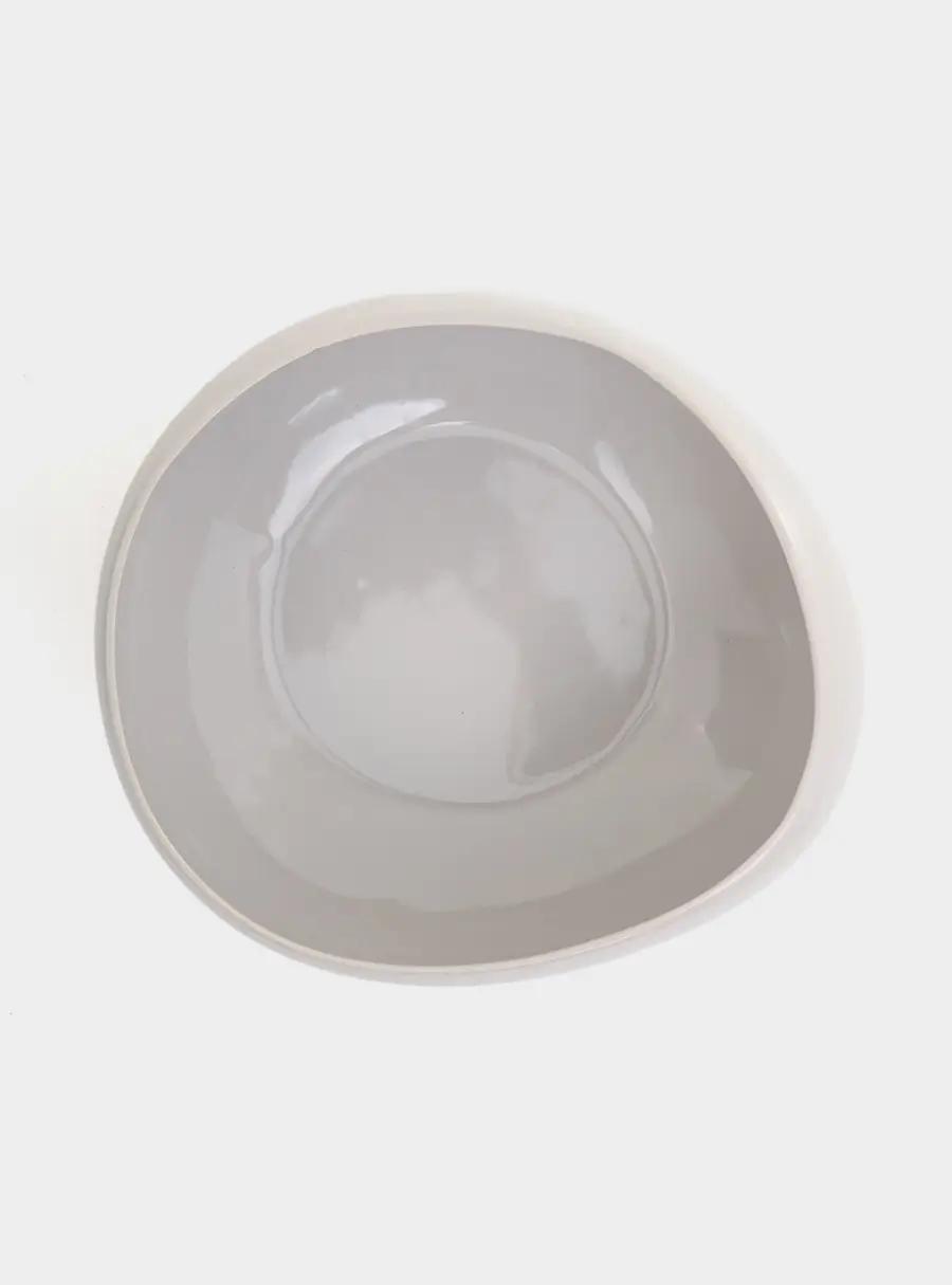 Тарелка суповая, 19 см, 1.0 л, серая, Organica ,image-1