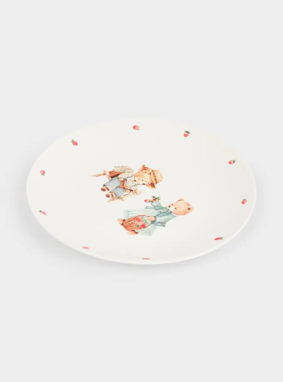 Набор посуды, детский, 1 перс, 3 пр, фарфор N, белый, Мишки, Teddy bear ,image-2