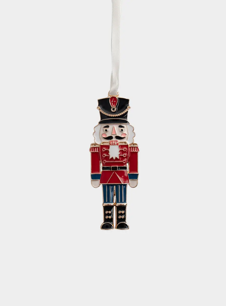 Игрушка елочная, 8 см, металл, красно-голубая, Щелкунчик, New Year ,image-0