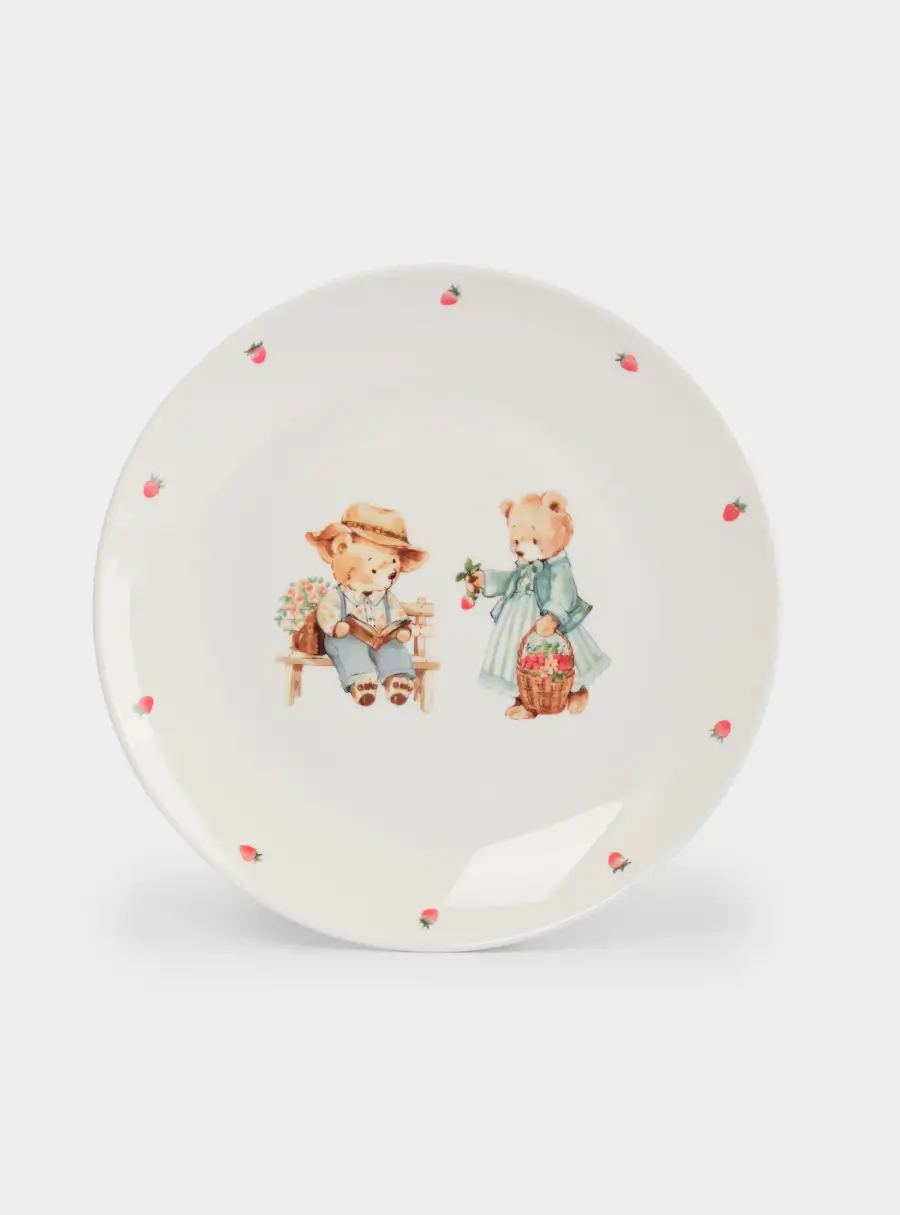 Набор посуды, детский, 1 перс, 3 пр, фарфор N, белый, Мишки, Teddy bear ,image-1