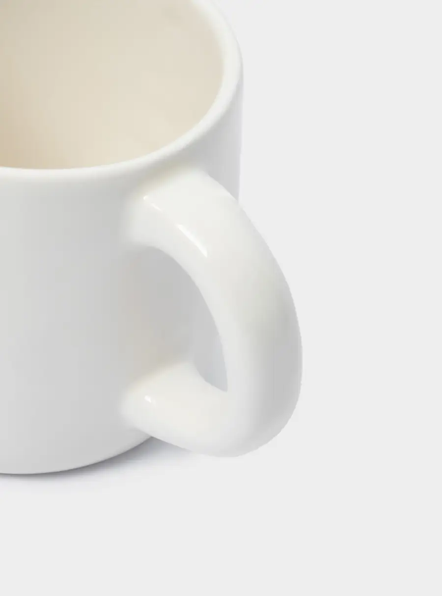 Кружка, 340 мл, керамика, молочно-золотистая, Ель со звездой, New year, image-5