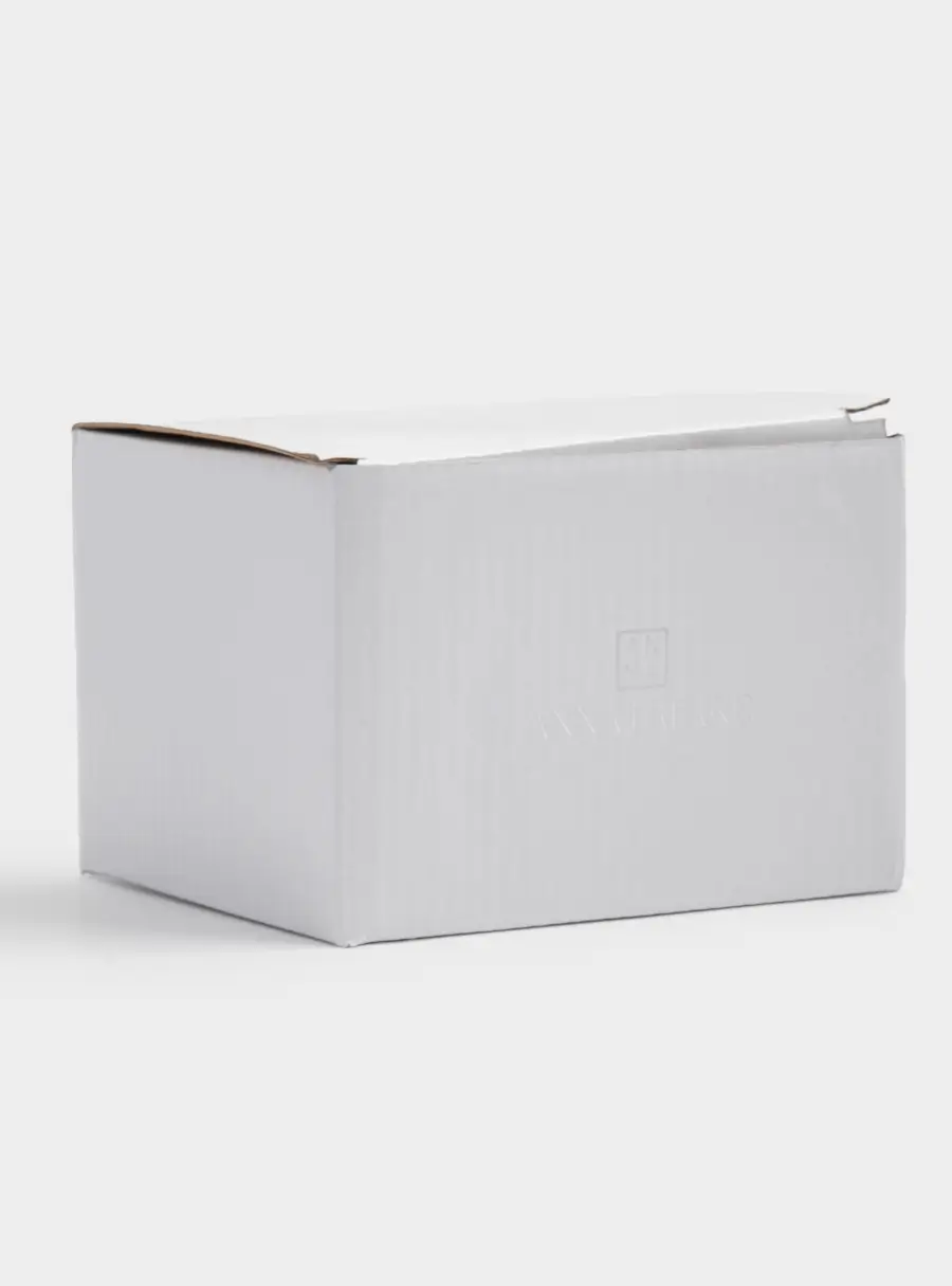 Кружка, 460 мл, керамика, бело-серая, мятый эффект, Позволь себе, Message, image-4