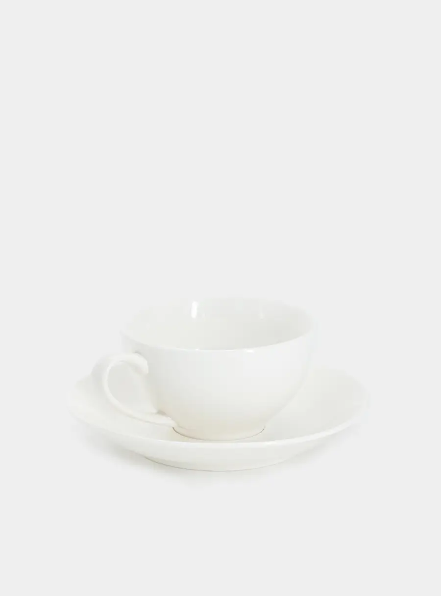 Пара чайная, 1 перс, 2 пр, 200 мл, фарфор P, белая, White Basics ,image-1