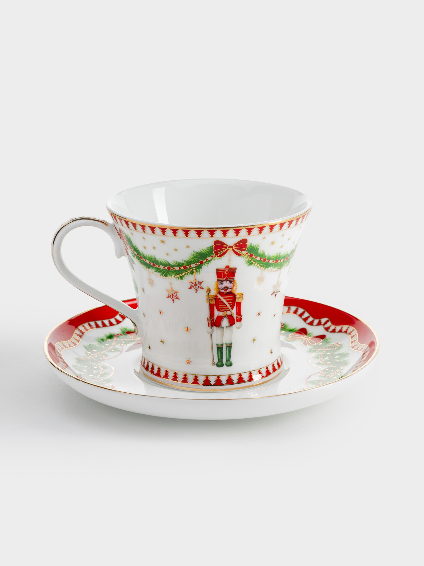 Пара чайная, 1 перс, 2 пр, 200 мл, фарфор P, белая, Щелкунчик и фея, Magie de Noel, image-0