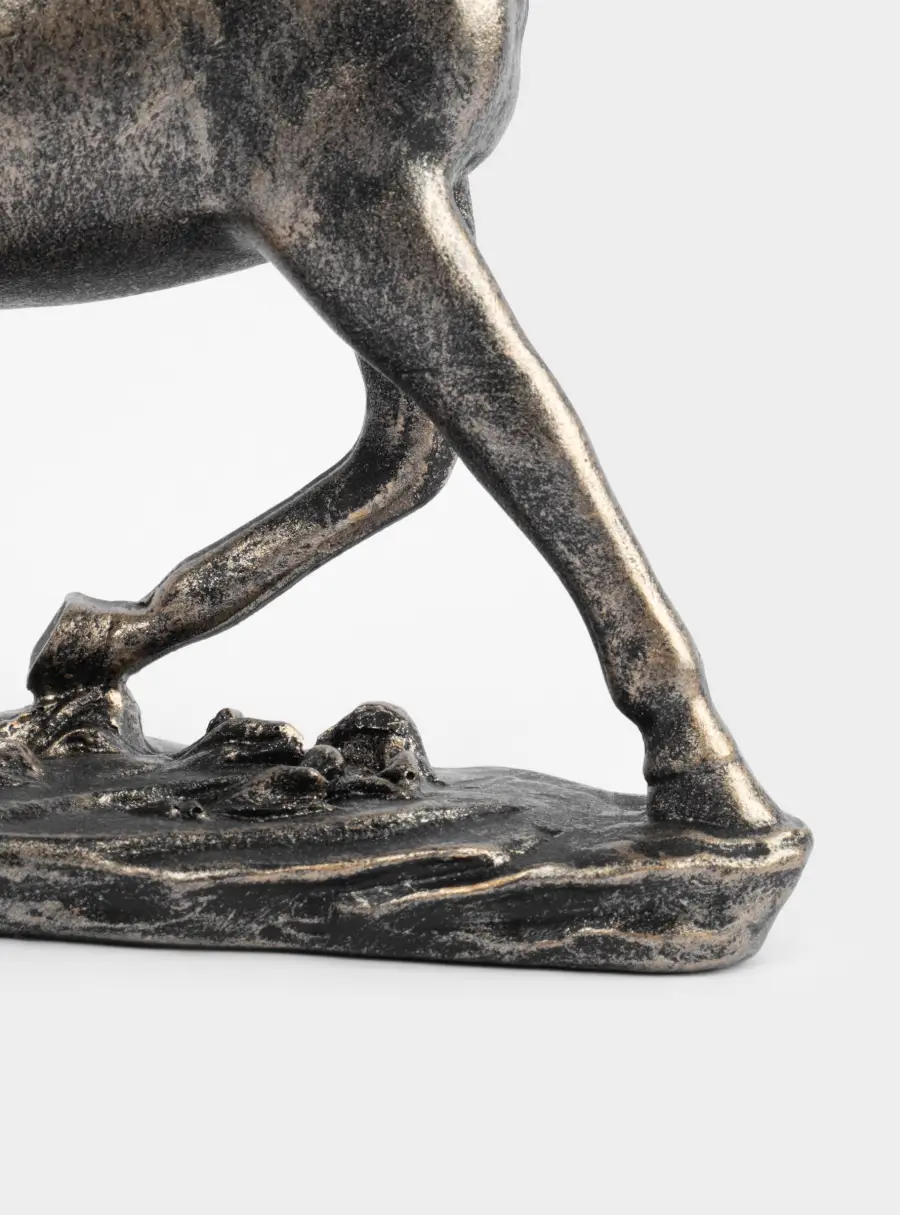 Статуэтка, 18 см, полирезин, бронзовая, Бегущий конь, Horse ,image-3