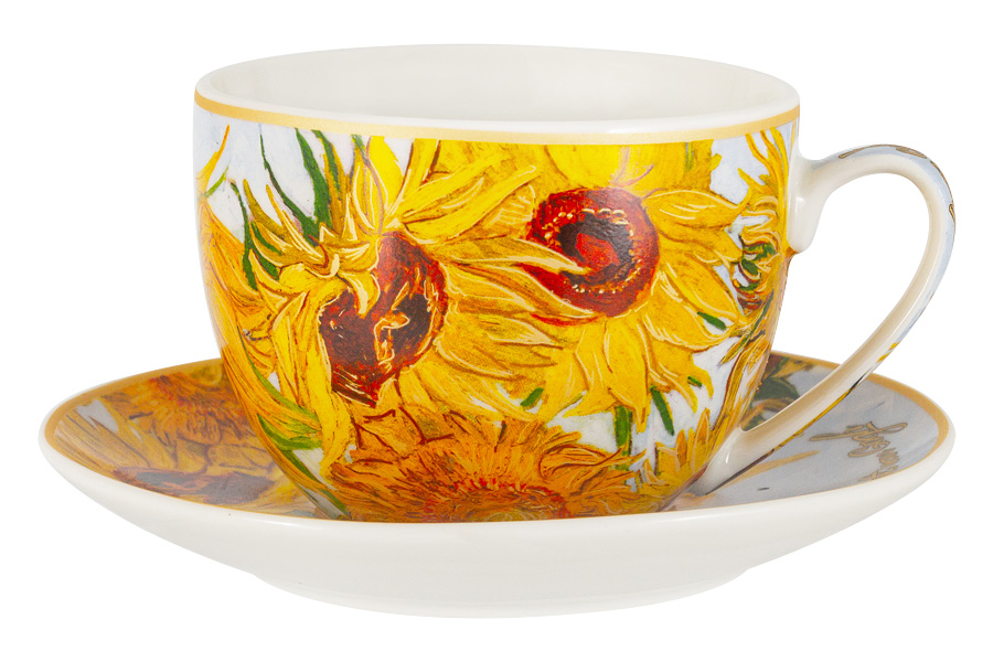 Чашка с блюдцем Подсолнухи (В. Ван Гог), 0,26 л