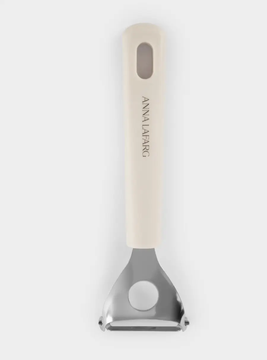 Овощечистка, 18 см, Т-образная, сталь/пластик, серо-бежевая, Universal ,image-2