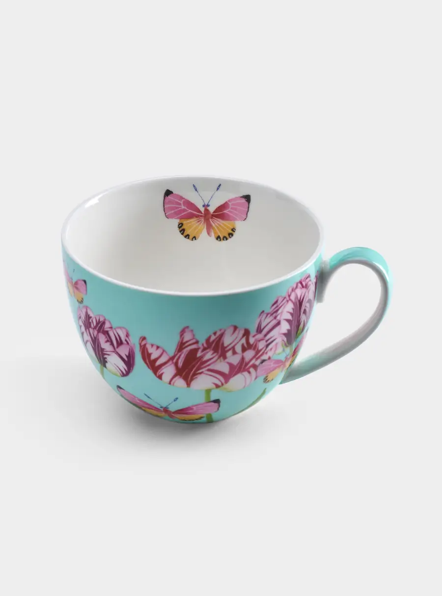 Пара чайная, 400 мл, 1 перс., 2 пред, фарфор P, Тюльпаны, image-3