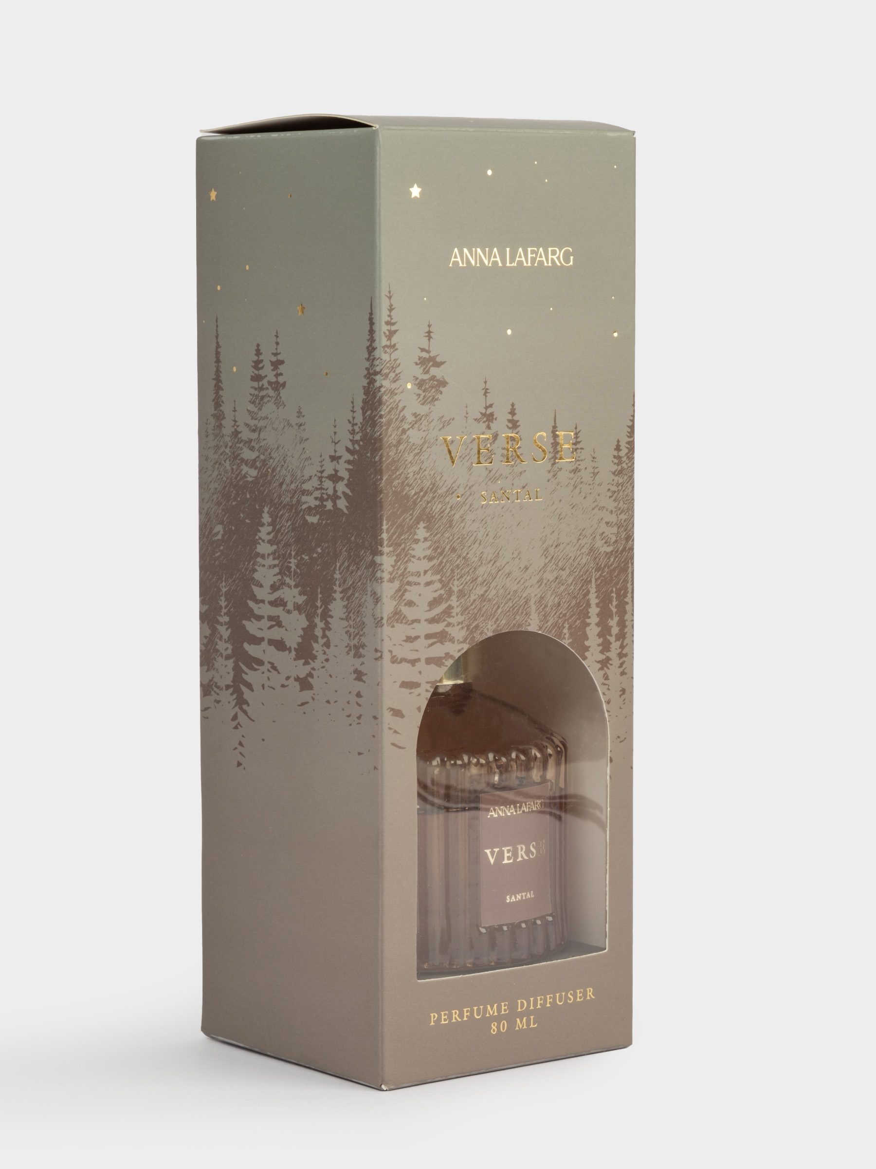 Ароматический диффузор, 80 мл, коричневый, Santal, Verse, image-5