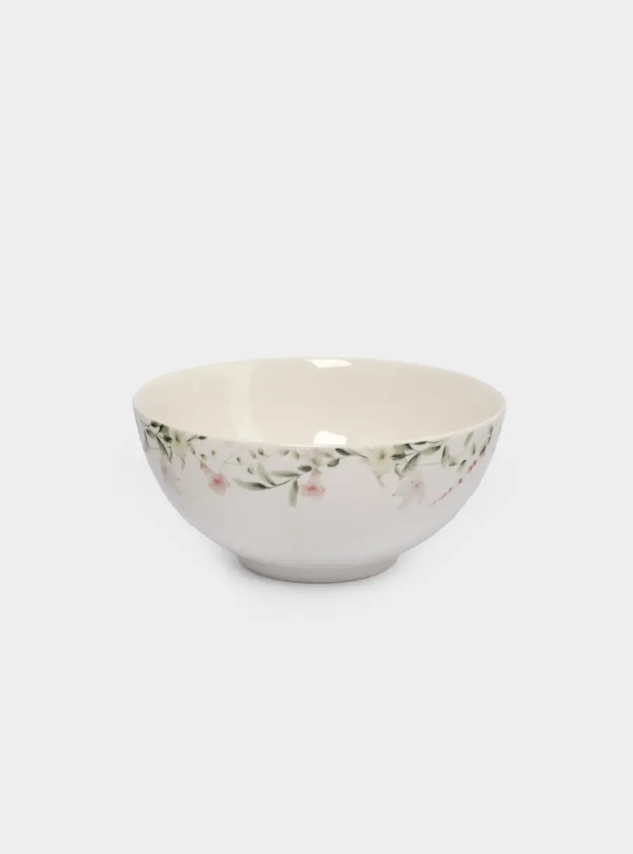 Салатник, 16х7 см, 700 мл, фарфор N, белый, Кролик в цветах, Bunny ,image-2