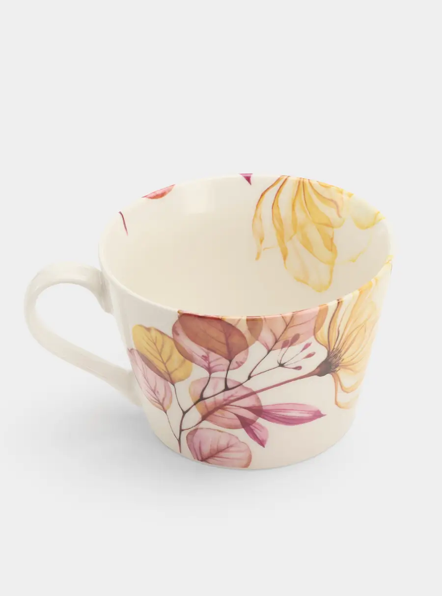 Кружка, 480 мл, фарфор N, белая, Азалия бежевая, Magic flowers ,image-2
