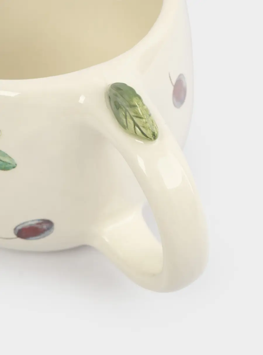 Кружка, 420 мл, керамика, белая, Сливы, Plum Orchard ,image-3