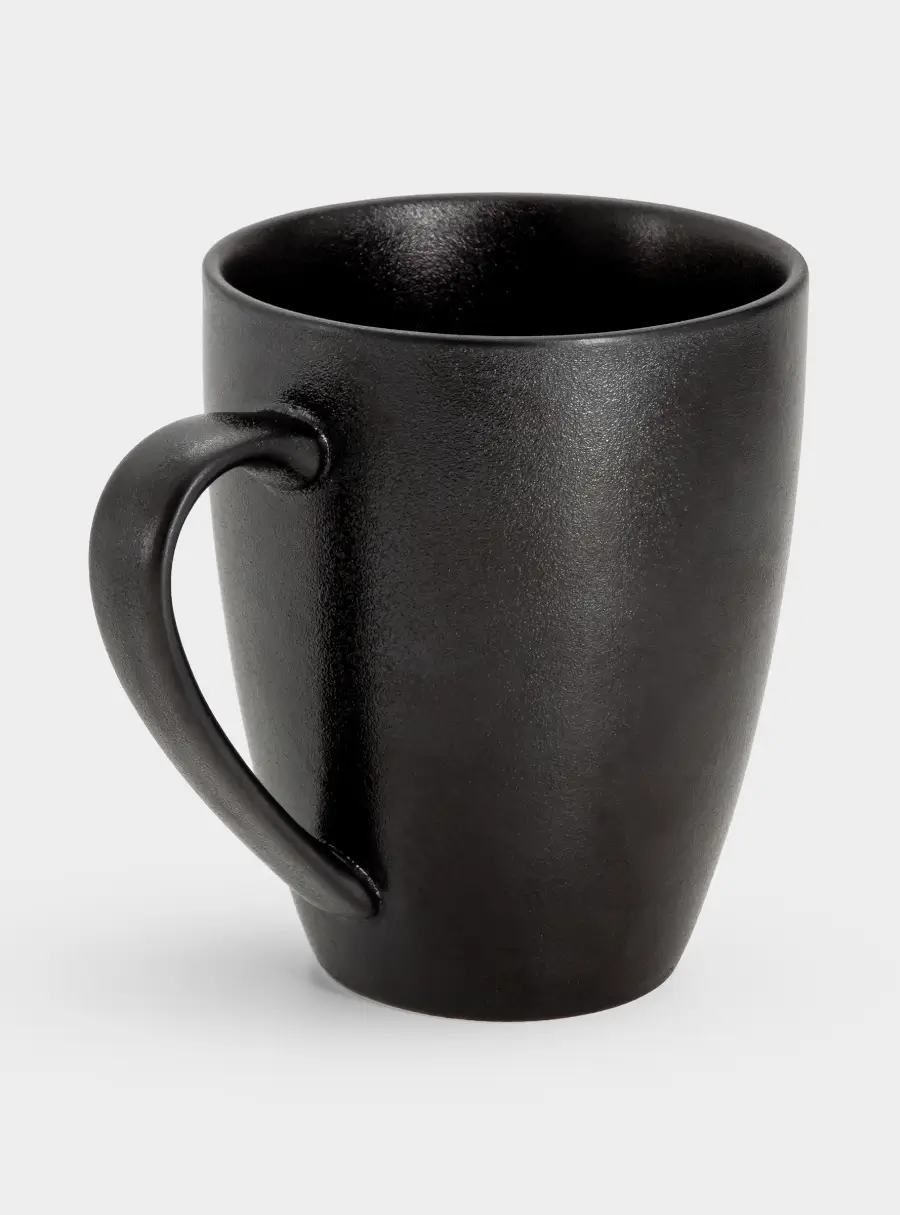 Кружка, 400 мл, чёрная, Икра, image-1