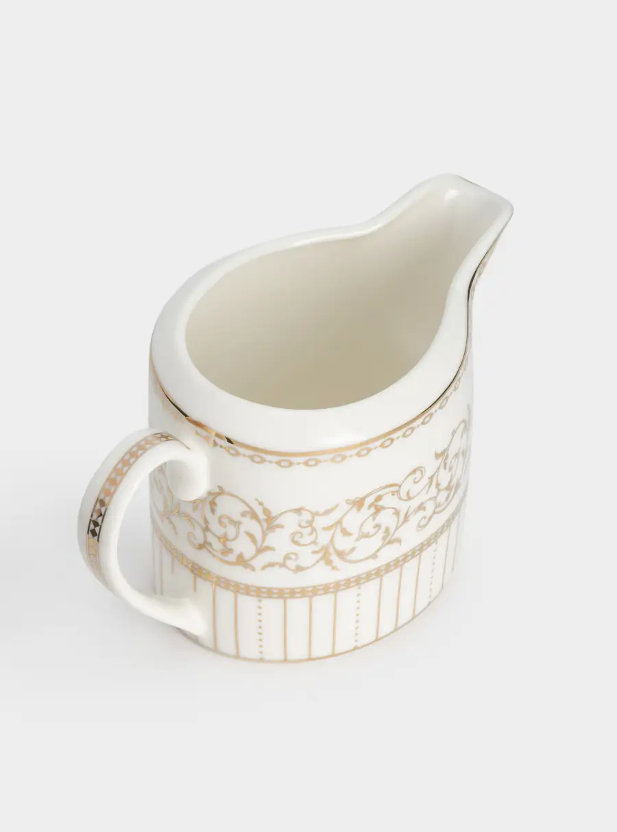 Молочник, 250 мл, фарфор N, белый, с золотистым орнаментом, Golden, image-3