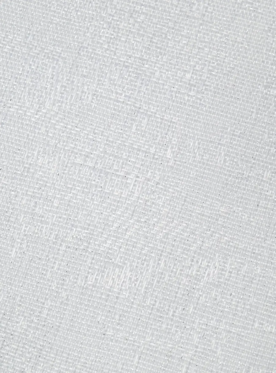 Салфетка под приборы, 38 см, ПВХ/полиэстер, круглая, серебристая, Бахрома ,image-3