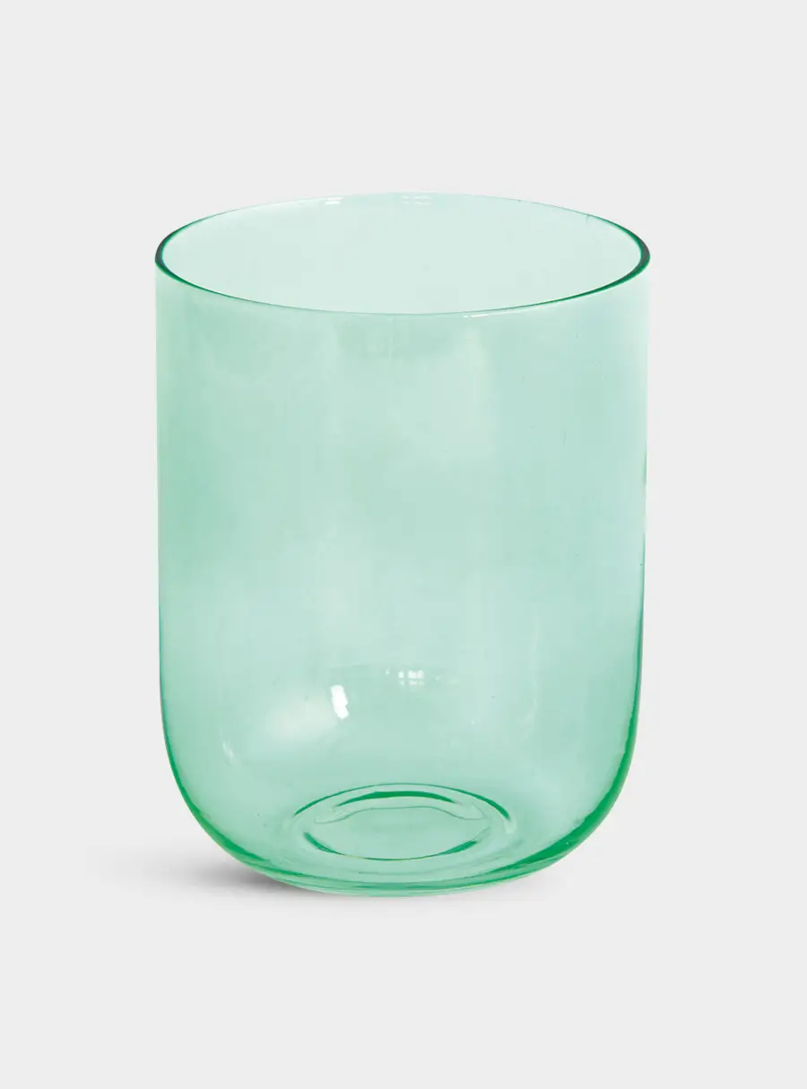 Набор стаканов для воды, 2 пр, 390 мл, стекло, зелёные, Rainbow ,image-1