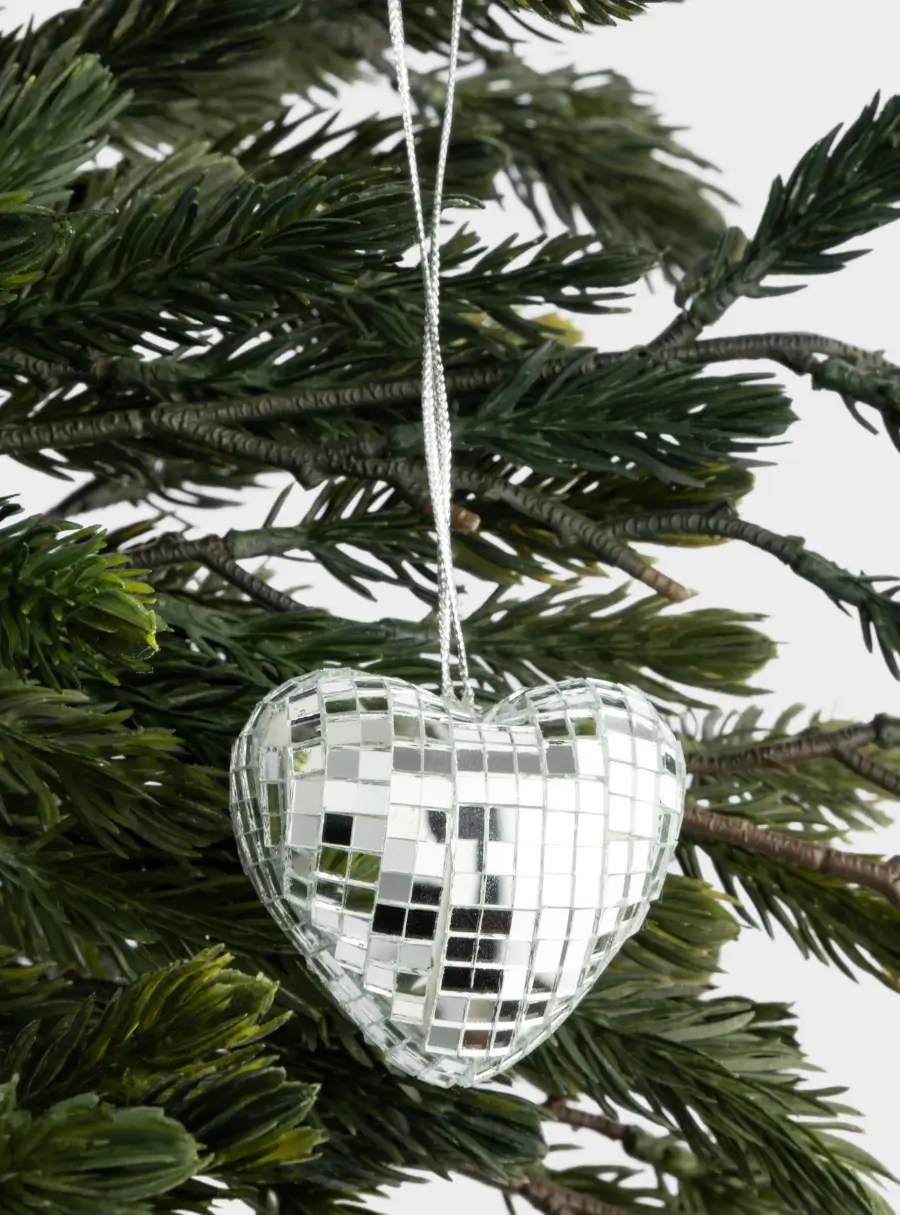 Игрушка елочная, 3х5 см, пенопласт/стекло, Сердце, Event ,image-2