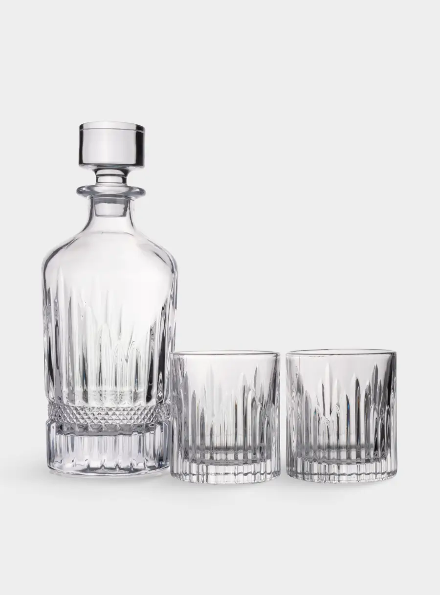 Набор для виски, 2 перс, 3 пр, графин/стаканы, стекло Р, Lyric, image-1