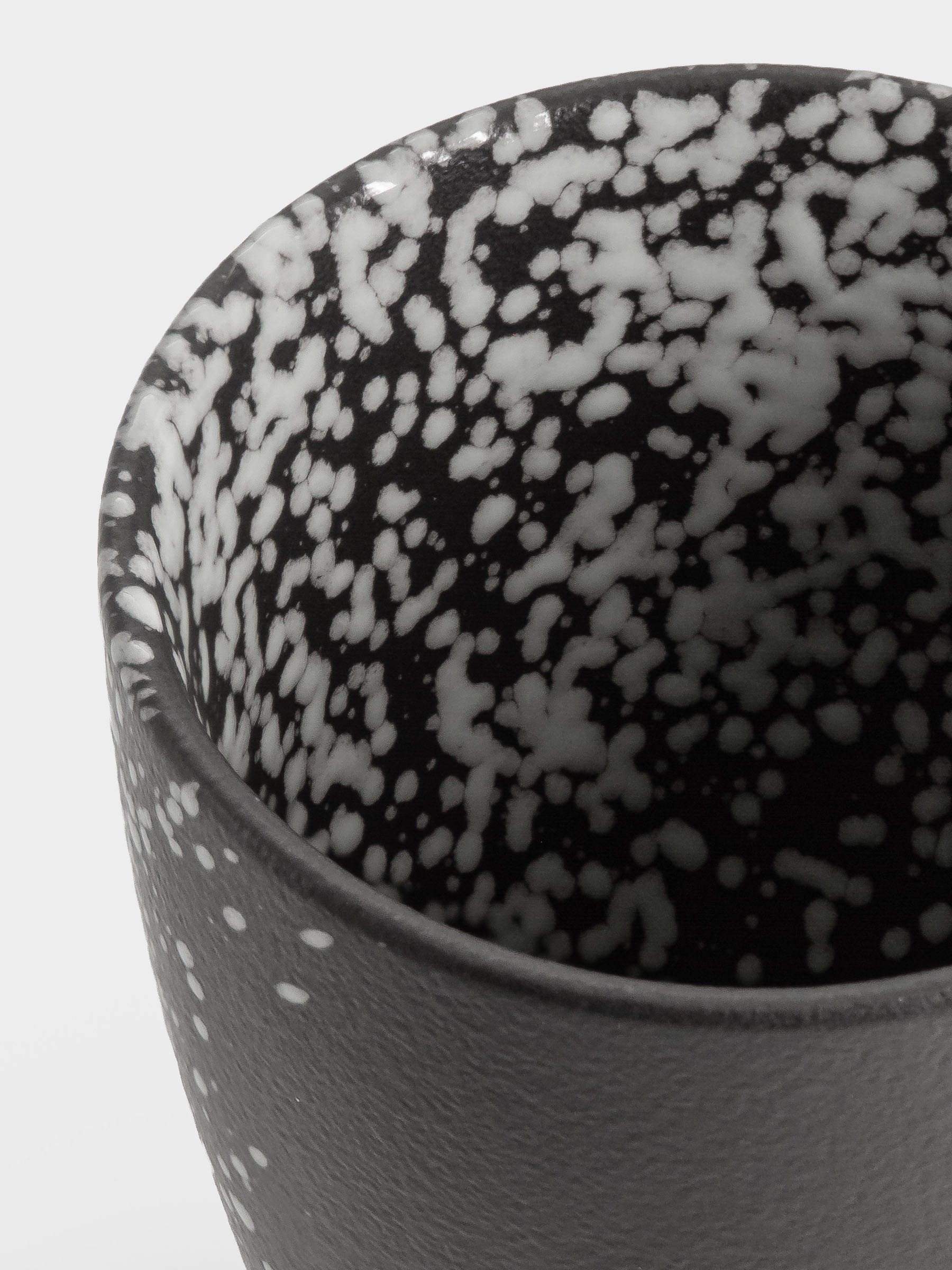 Кружка, 400 мл, фарфор P, черная, в белую крапинку, Caviar Galaxy, image-5