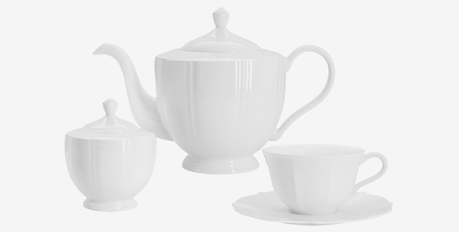 Anna Lafarg Emily﻿. Коллекция сервизов из костяного фарфора Lotus white