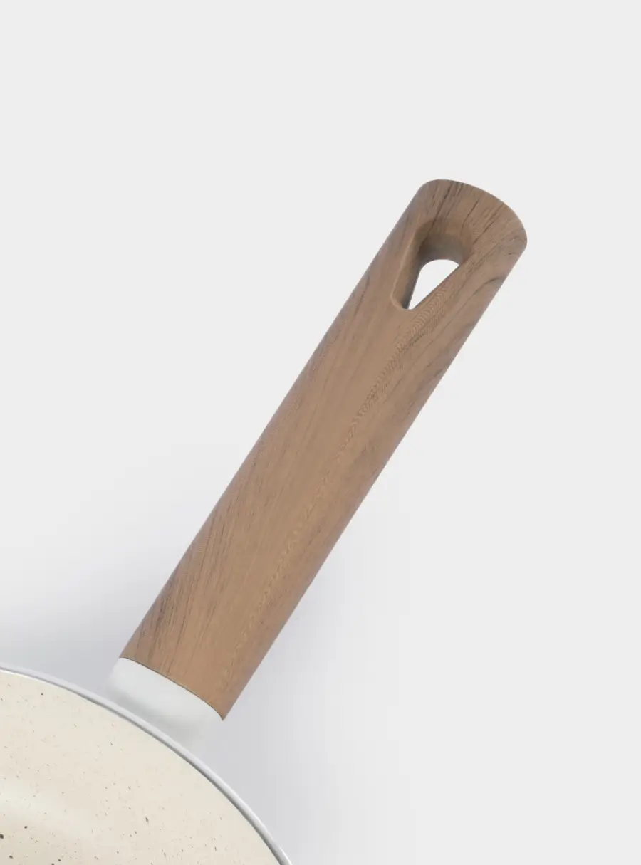 Сковорода, 24 см, с покрытием, алюминий, молочная, Palisander ,image-2