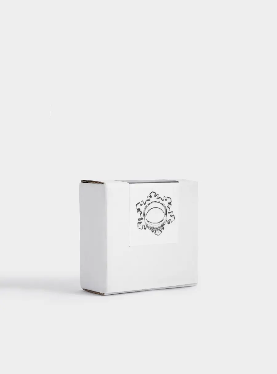 Подсвечник, 8x3 см, для чайной свечи, стекло, Снежинка, Event, image-4