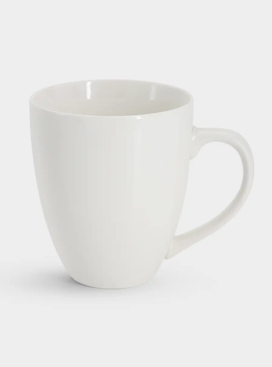 Кружка, 480 мл, фарфор P, белая, White Basics