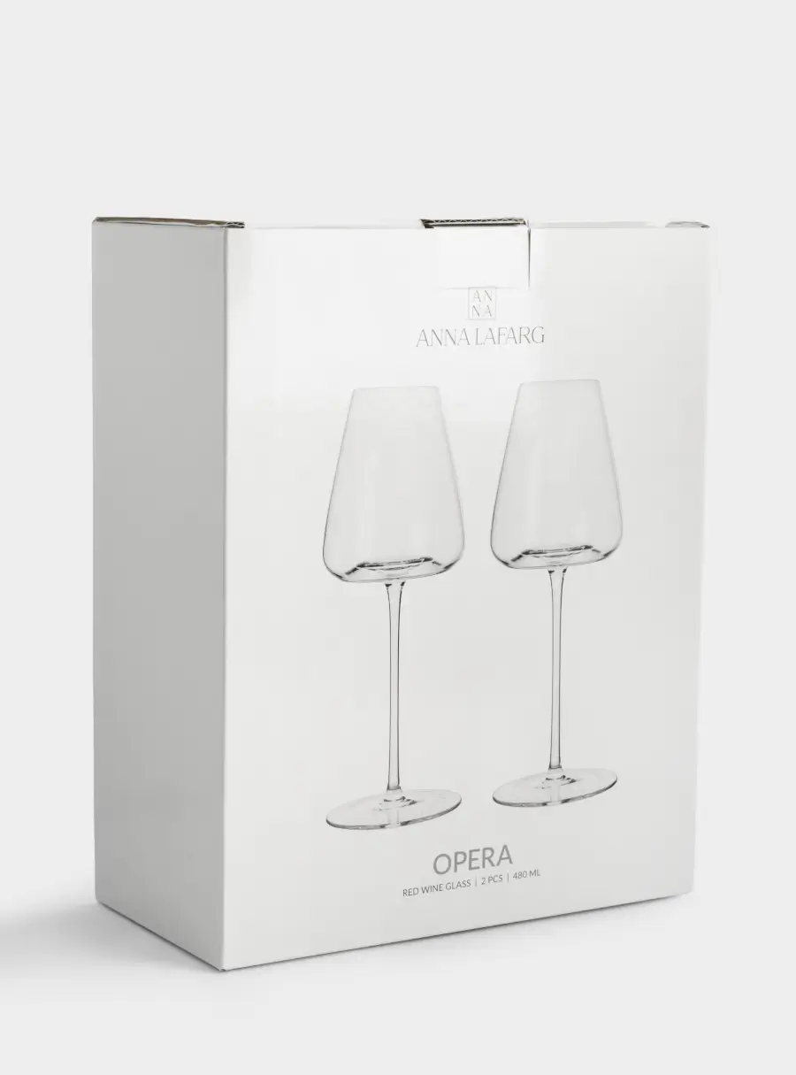 Бокал для красного вина, 480 мл, 2 шт, кристальное стекло, Opera, image-4