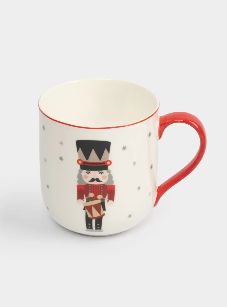 Кружка, 450 мл, фарфор F, бело-красная, Щелкунчик, Nutcracker ,image-1
