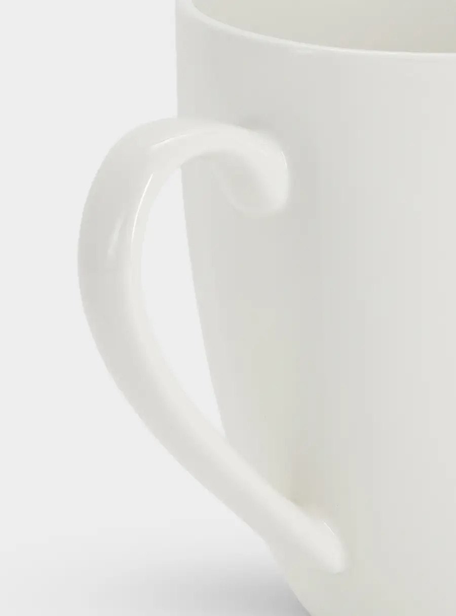 Кружка, 390 мл, фарфор P, белая, White Basics ,image-2