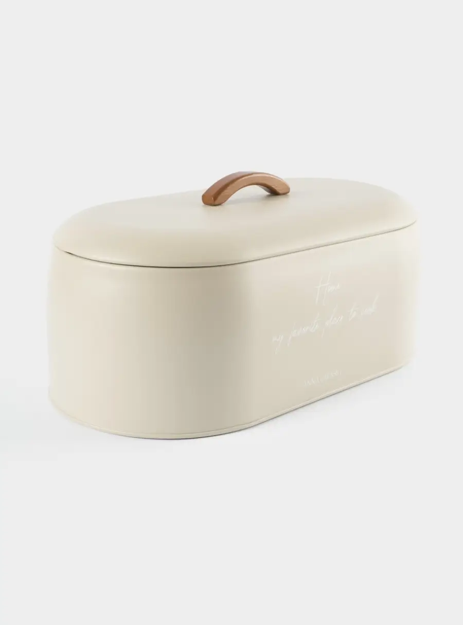 Хлебница, 36х16х20 см, металл/дерево, овальная, бежевая, Retro, image-4