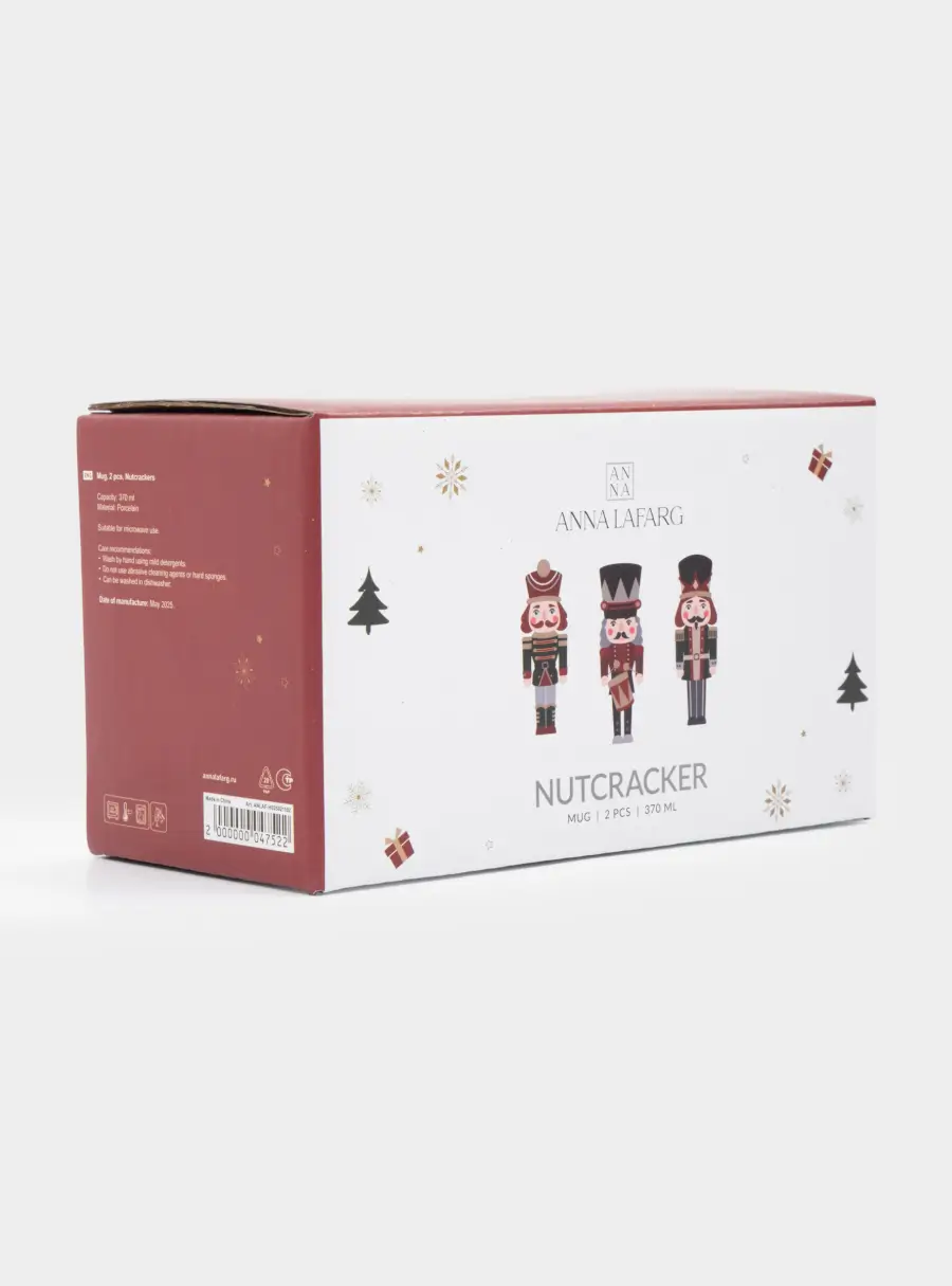 Кружка, 370 мл, 2 шт, фарфор P, белая, Щелкунчики, Nutcracker, image-6