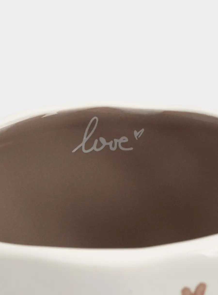 Кружка, 400 мл, керамика, молочная, Сердца, Empathy, image-2