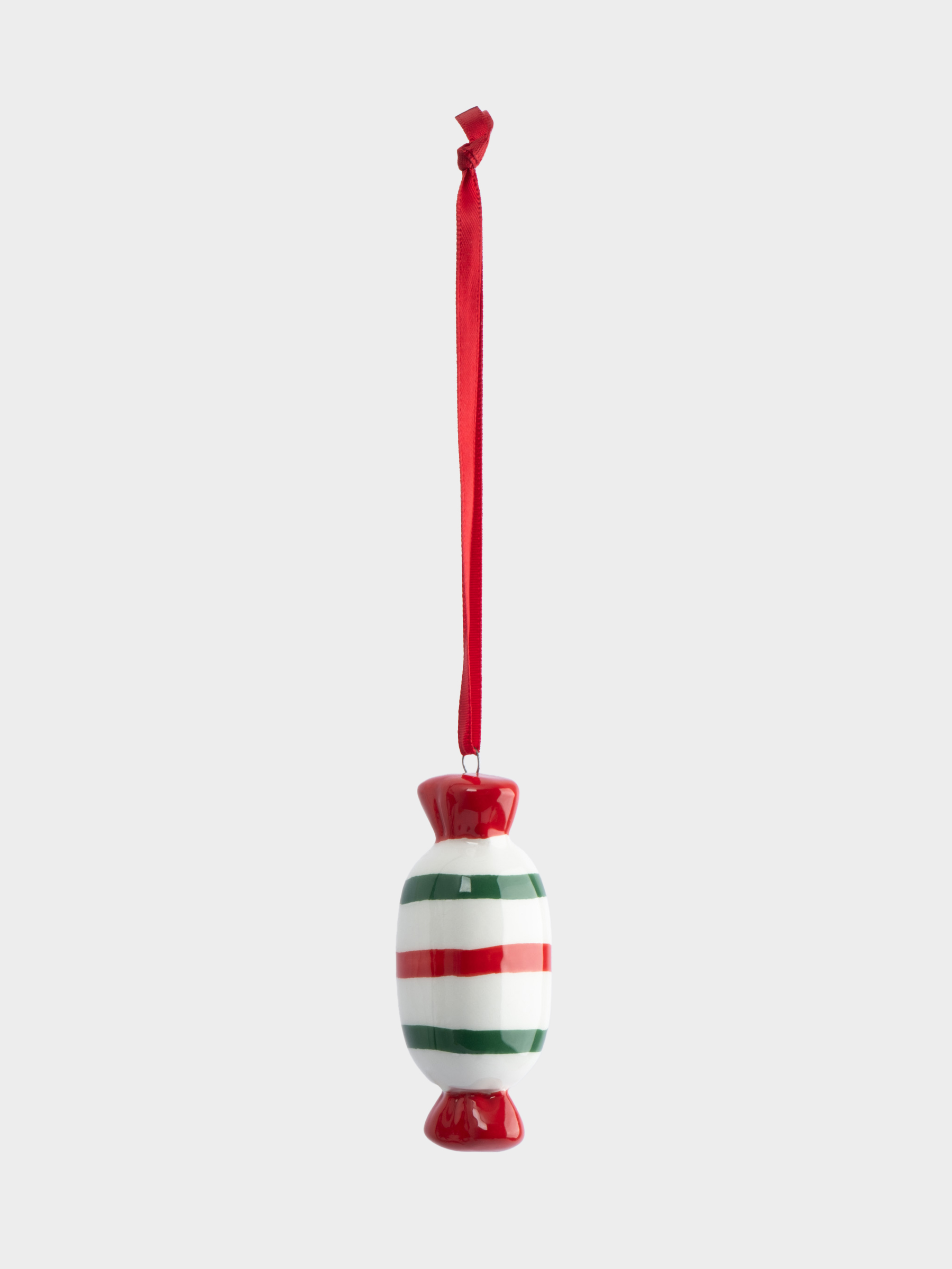 Игрушка елочная, 8 см, керамика, Конфета, New year, image-1