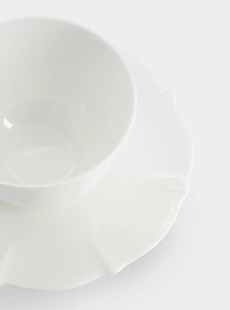 Пара чайная, 1 перс, 2 пр, 250 мл, фарфор F, белая, Lotus white, image-4