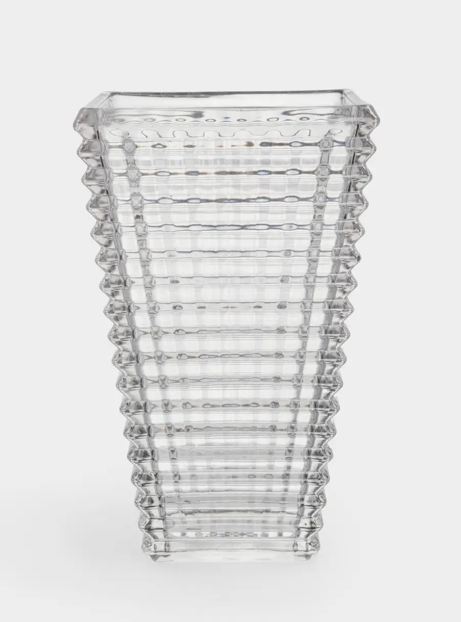 Ваза для цветов, 28 см, стекло Р, серая, Traviata ,image-1