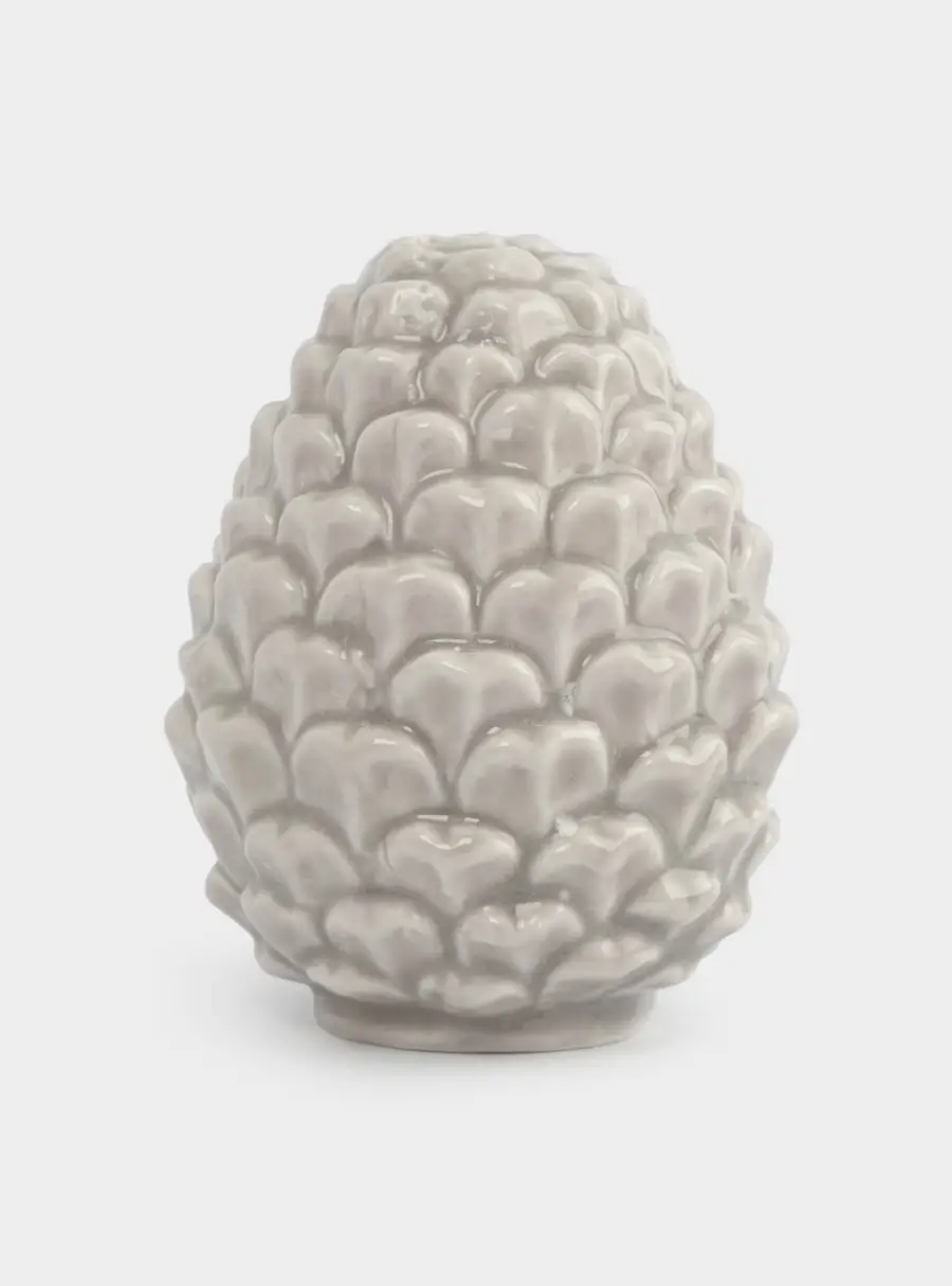 Емкость для соли или перца, 7 см, фарфор P, бежево-молочная, Шишка, Pinecone ,image-0