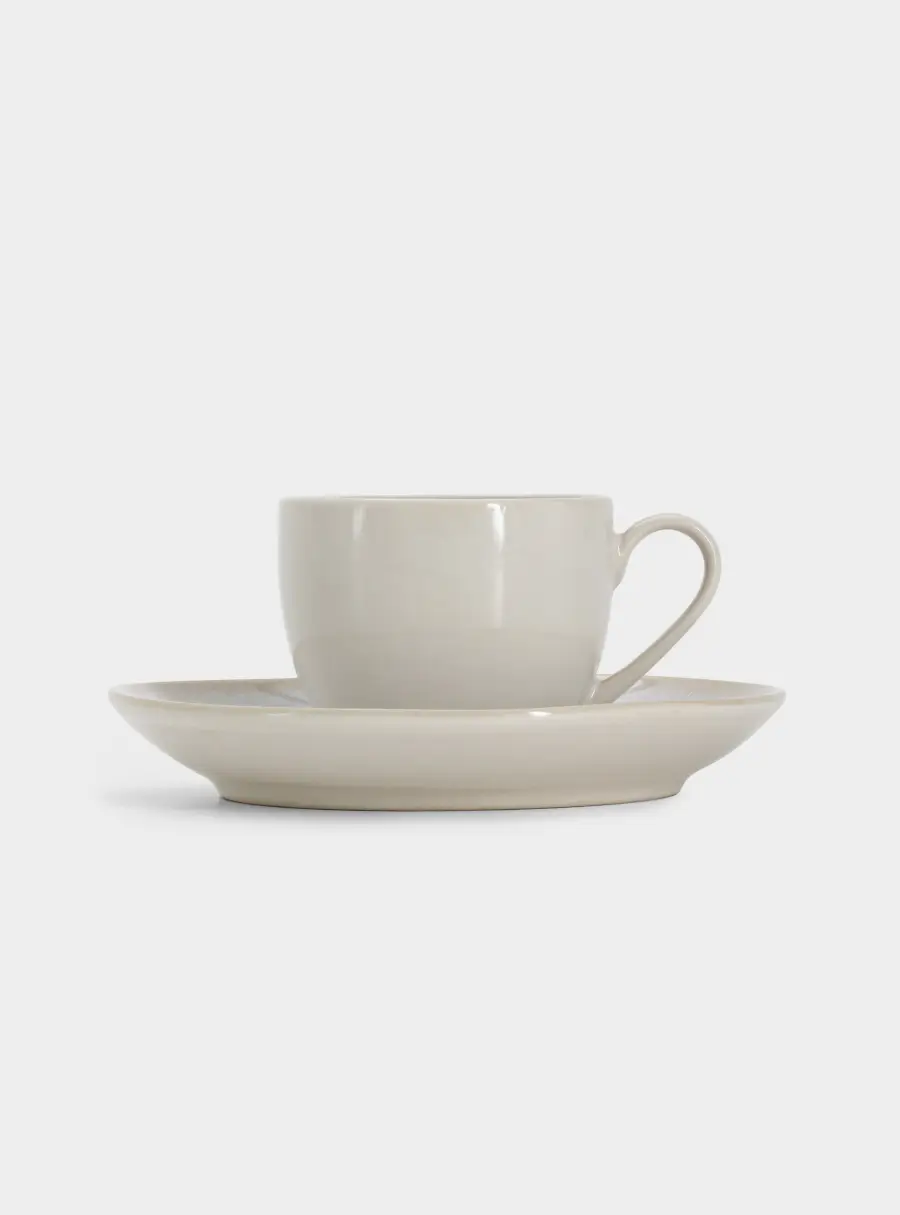 Пара кофейная, 1 перс, 2 пр, 90 мл, керамика, бежевая, в крапинку, North Organic, image-6