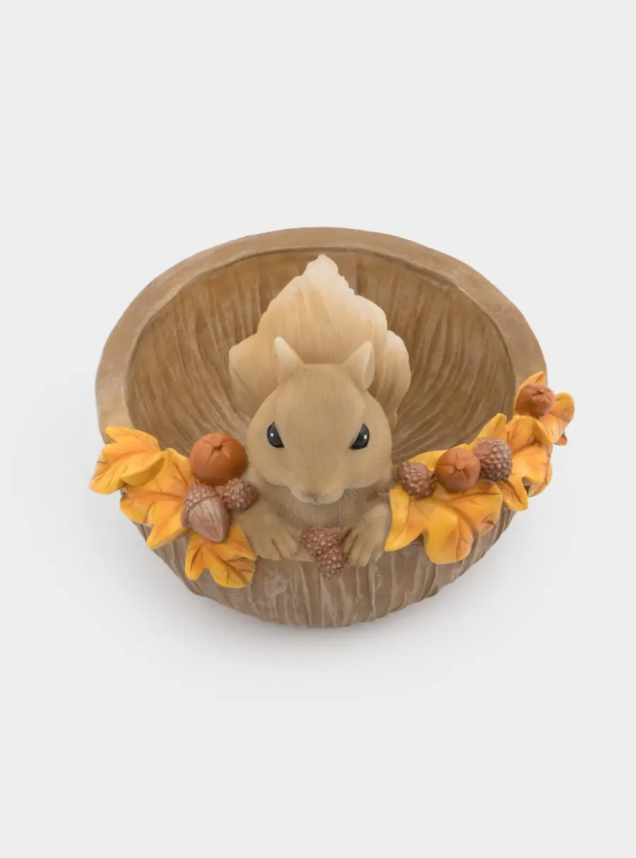 Конфетница, 17х14 см, полирезин, коричневая, Белка, Autumn forest ,image-1