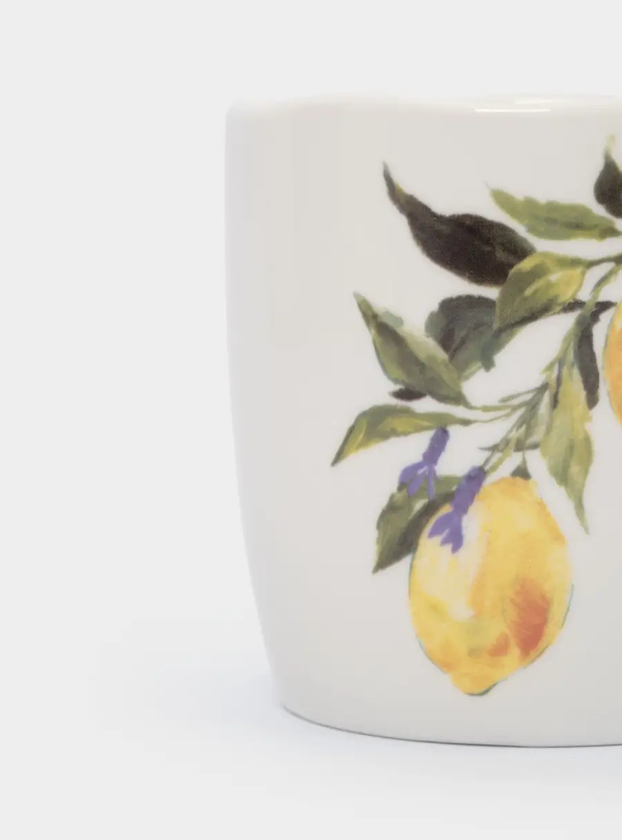 Кружка, 350 мл, фарфор P, белая, Лимоны, Lemon branch, image-5