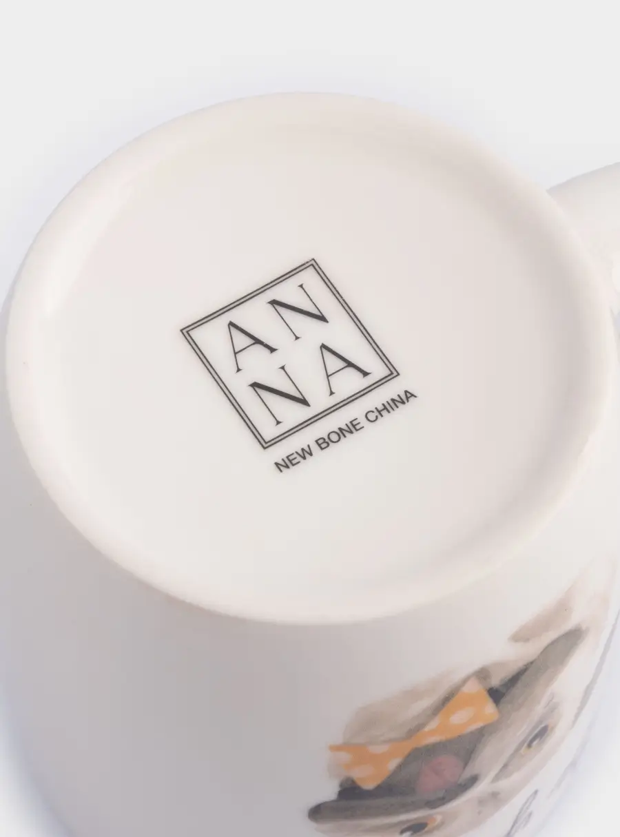 Кружка, 380 мл, фарфор N, белая, Серый кот и Пес, Pets, image-7