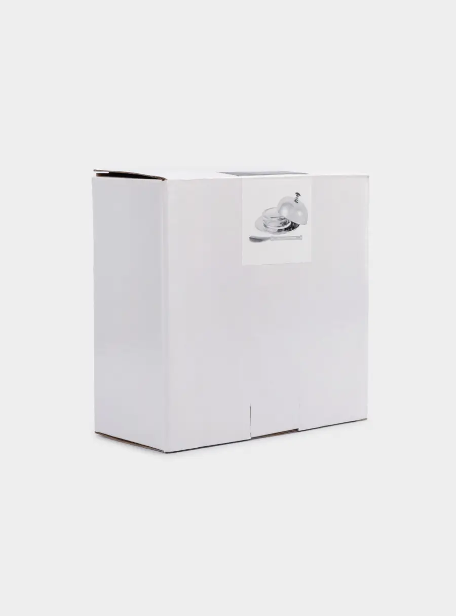 Икорница, 14х7 см, с ножом, стекло/сталь, круглая, Brittany ,image-1