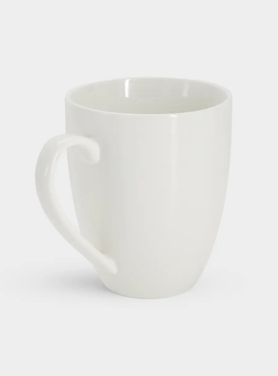 Кружка, 390 мл, фарфор P, белая, White Basics ,image-1