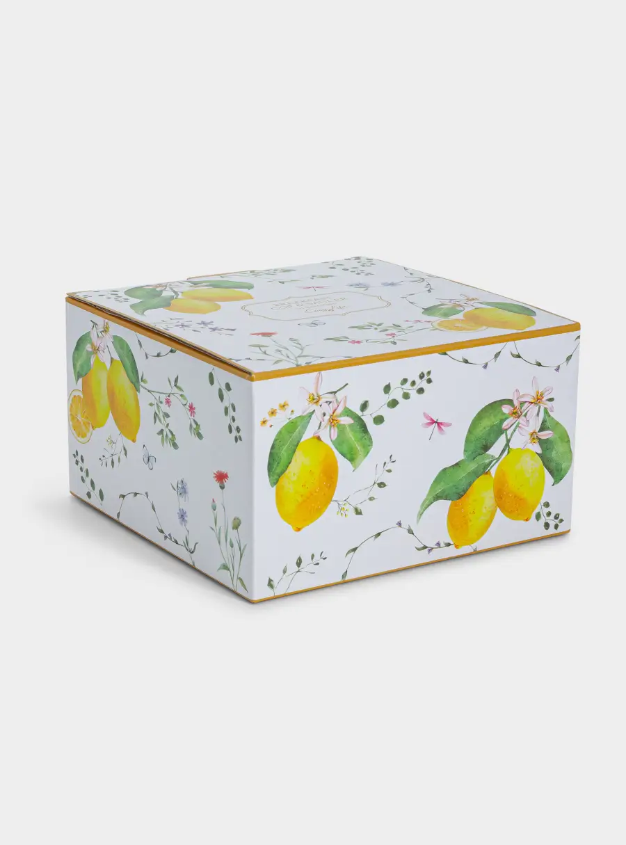 Чашка с блюдцем, 370 мл, Цветы и лимоны, image-6