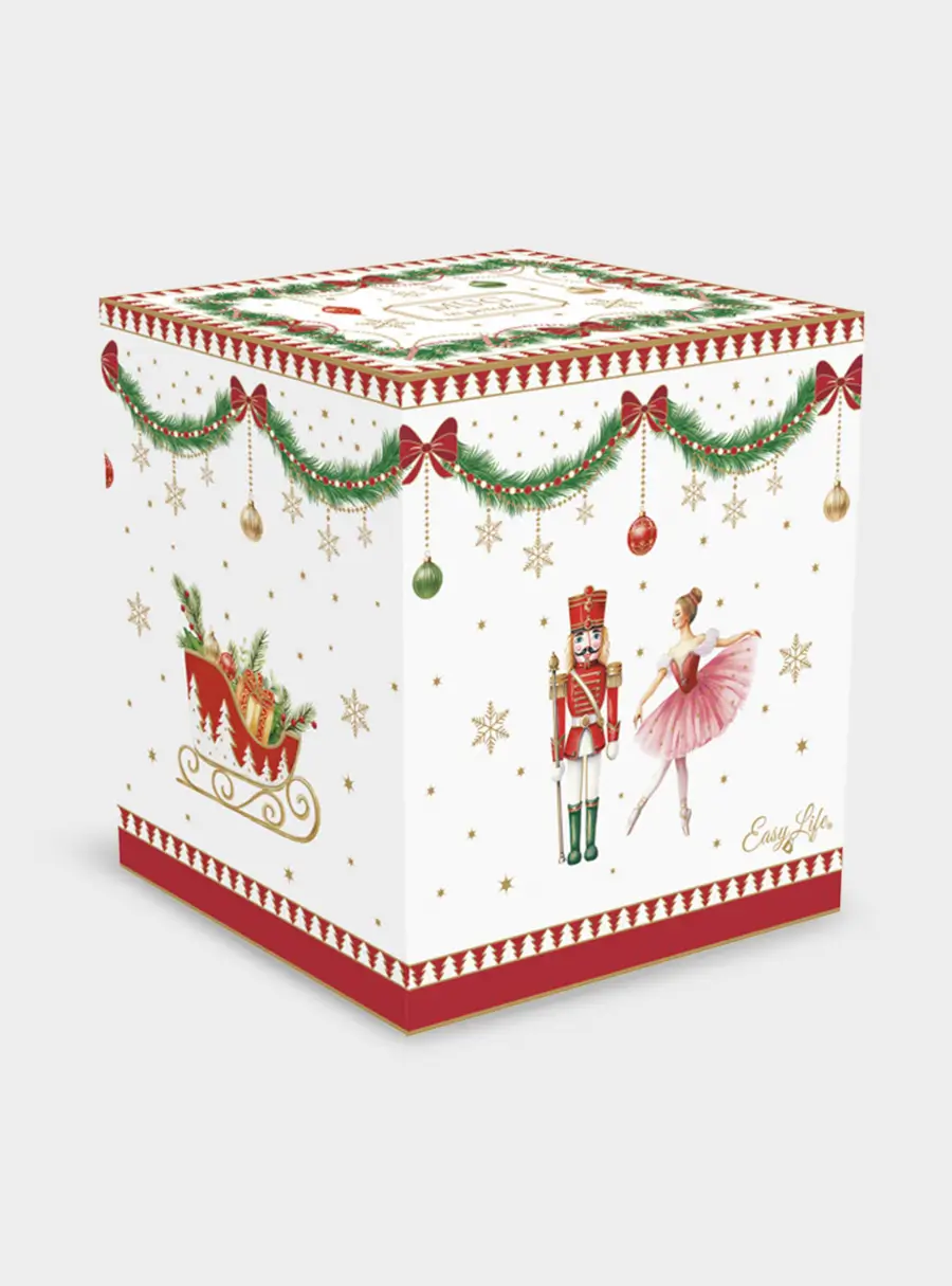 Кружка, 300 мл, фарфор P, белая, Щелкунчик и фея, Magie de Noel, image-1