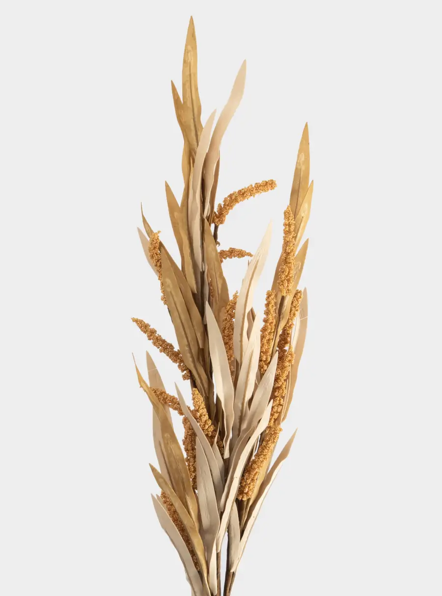 Ветка декоративная, 95 см, полиэтилен/пенопласт, Сухоцветы, Light autumn ,image-3