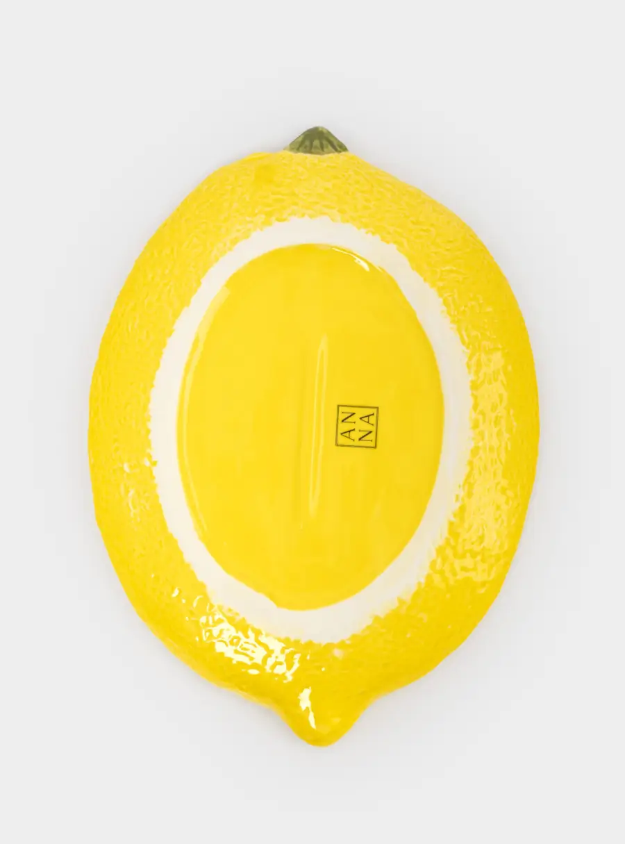 Блюдо, 25х18 см, фарфор P, овальное, желтое, Лимон, Lemon, image-5