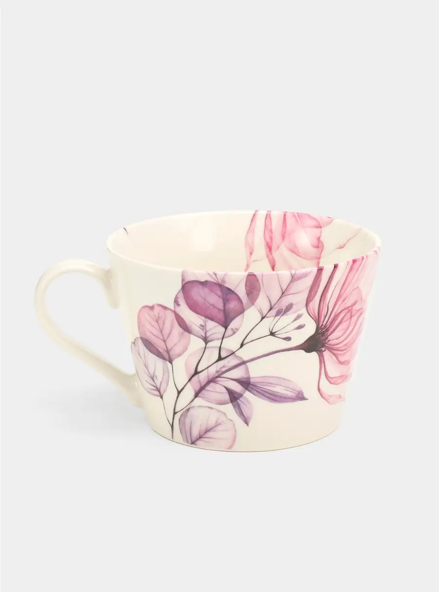 Кружка, 480 мл, фарфор N, белая, Азалия бордовая, Magic flowers ,image-2