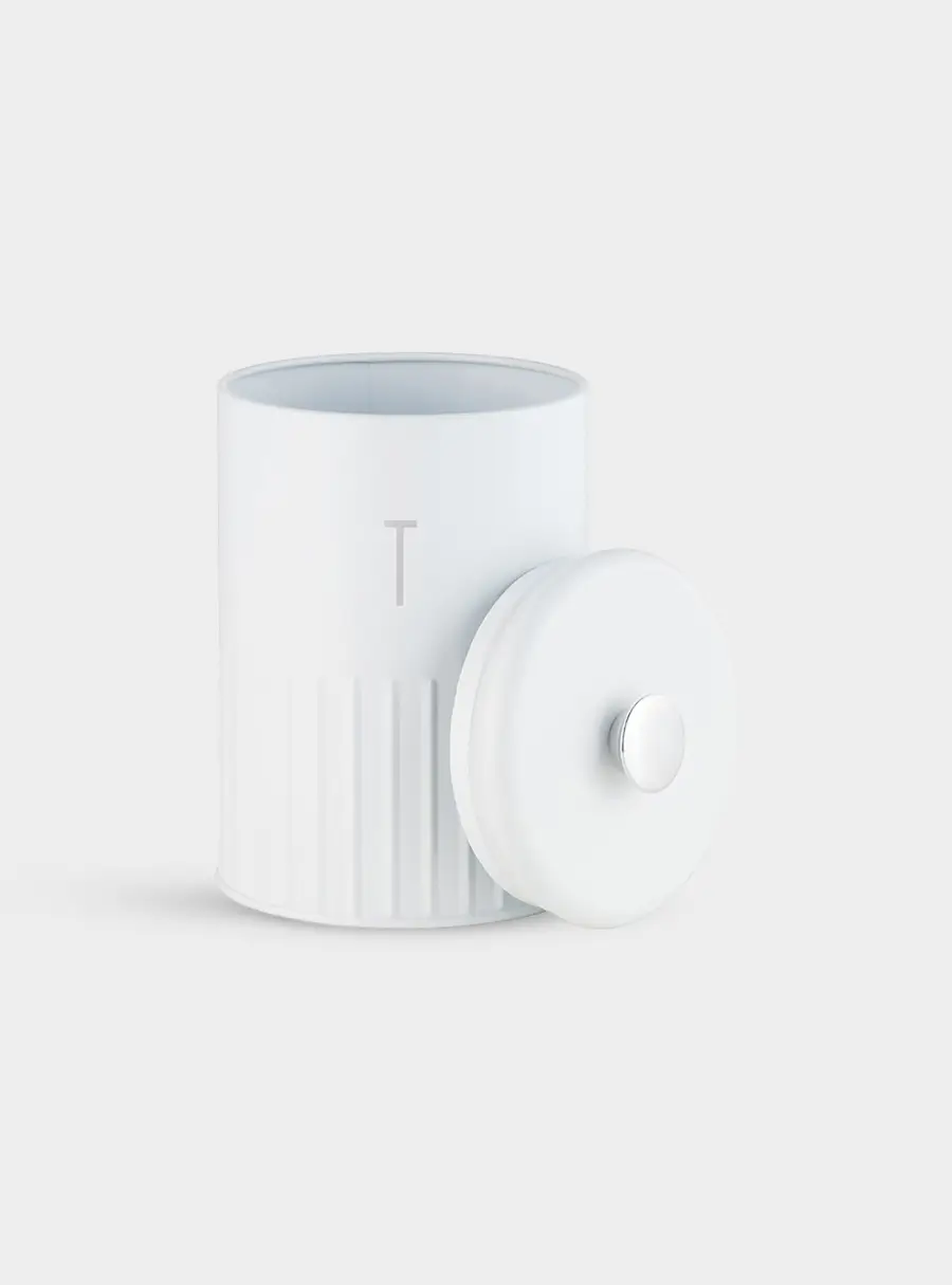 Набор банок для сыпучих продуктов, 3 пр, 1.35 л, h17 см, белые, Astor, image-2